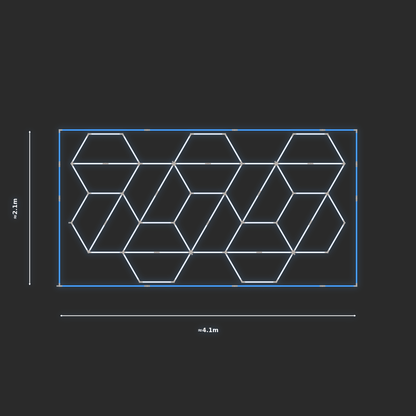 ULTRABEAM LED Light Kit Hex Alternating 2.1x3.8m 378W — Blue