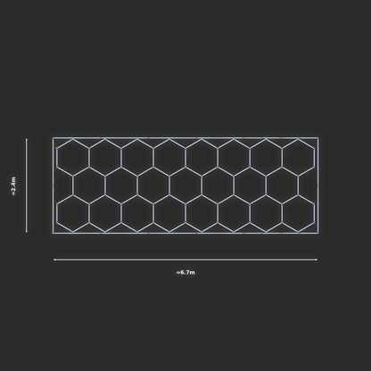 ULTRABEAM LED Light Kit Hex Classic 2.4x6.5m 540W — Cool White