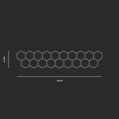 ULTRABEAM LED Light Kit Hex Classic 1.7x8.1m 474W — None