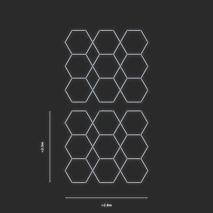ULTRABEAM LED Light Kit Hex Parallel 2.5x2.8m 288W — None, 2-pack