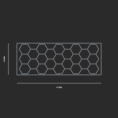 ULTRABEAM LED Light Kit Hex Classic 6.6x2.5m 552W — Cool White