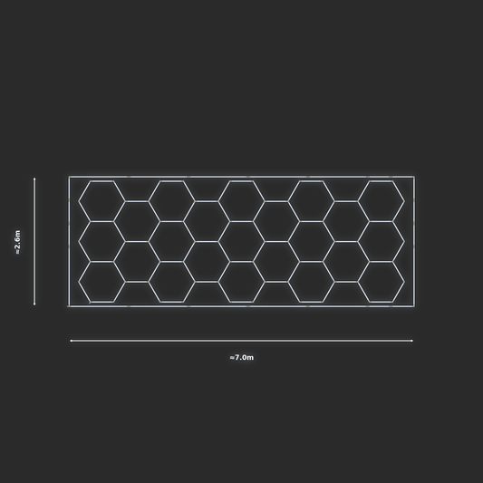 ULTRABEAM LED Light Kit Hex Classic 6.6x2.5m 552W — Cool White
