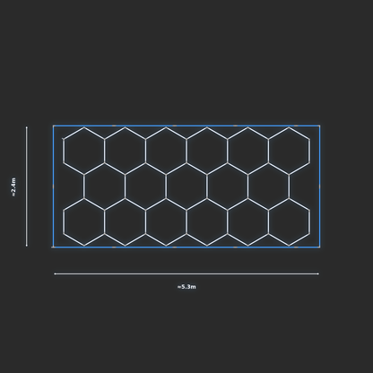 ULTRABEAM LED Light Kit Hex Classic 2.4x4.9m 408W — Blue