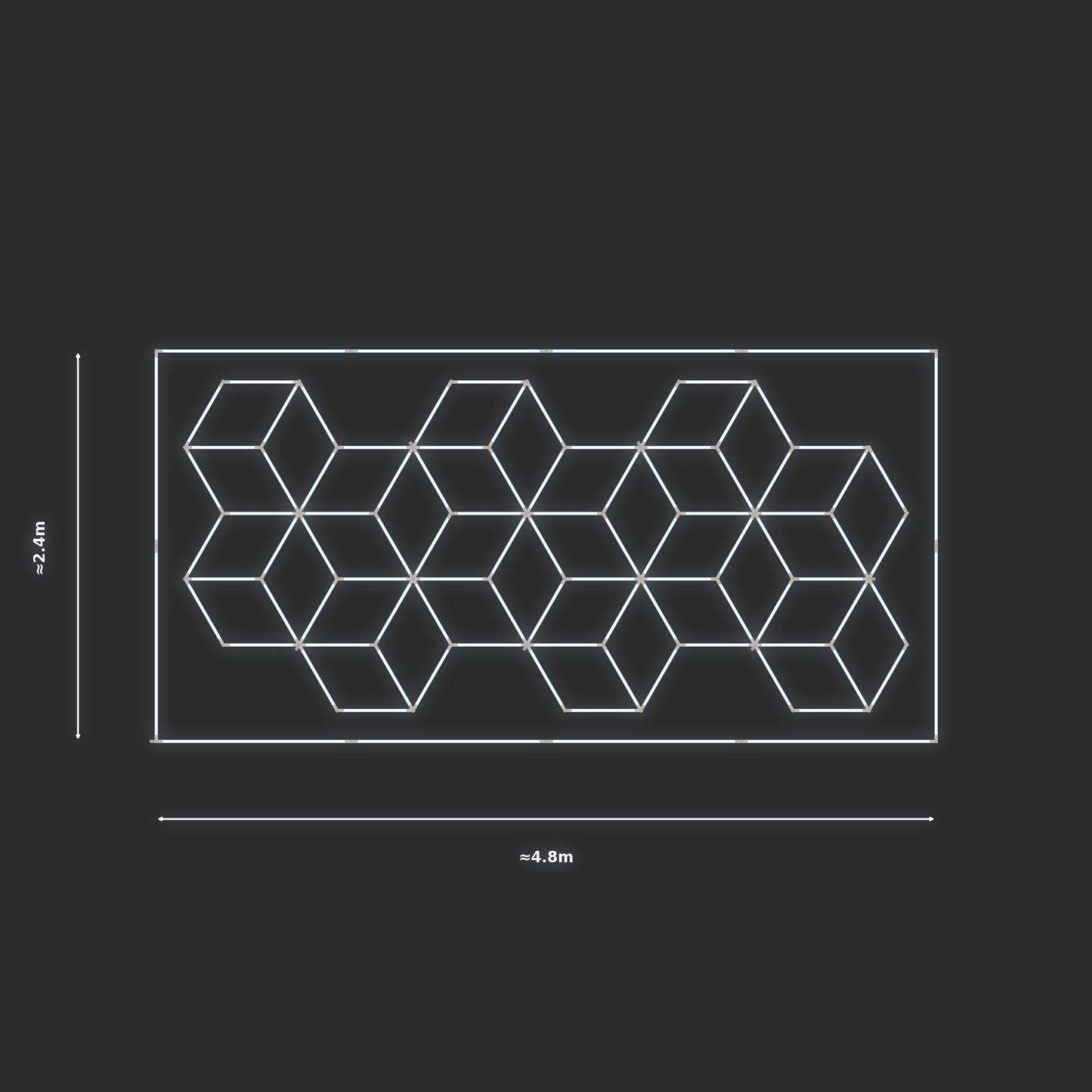 ULTRABEAM LED Light Kit Cube 2.1x4.5m 522W — Cool White