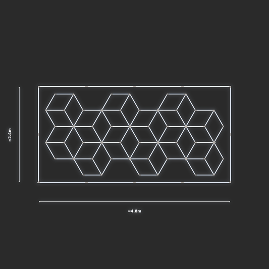 ULTRABEAM LED Light Kit Cube 2.1x4.5m 522W — Cool White