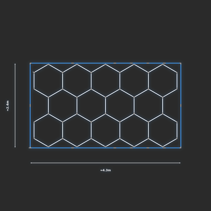 ULTRABEAM LED Light Kit Hex Classic 2.4x4.1m 342W — Blue