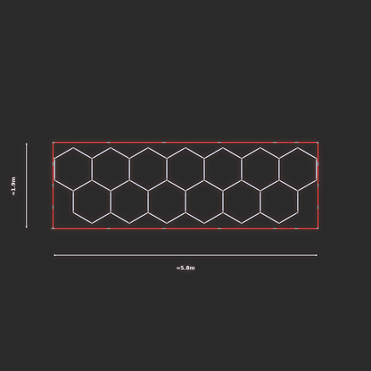 ULTRABEAM LED Light Kit Hex Classic 1.7x5.7m 330W — Red