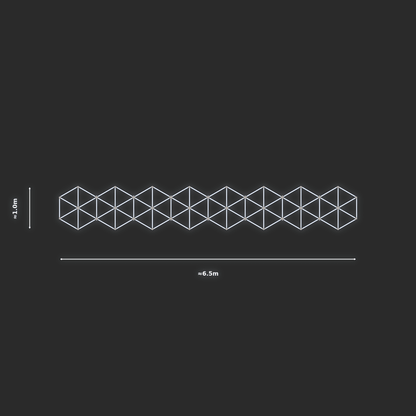 ULTRABEAM LED Light Kit Hex Subdivided 6.5x1m 534W — None