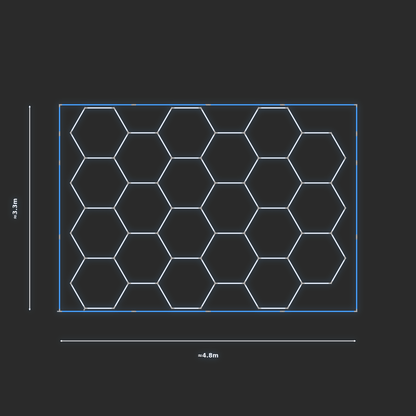 ULTRABEAM LED Light Kit Hex Classic 4.5x3.3m 486W — Blue
