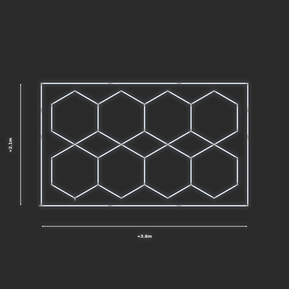 ULTRABEAM LED Light Kit Hex Parallel 3.3x1.9m 252W — Cool White