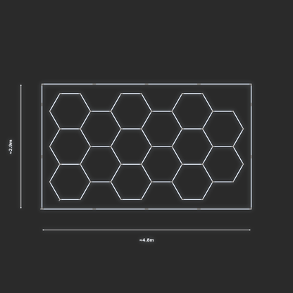 ULTRABEAM LED Light Kit Hex Classic 4.5x2.5m 366W — Cool White