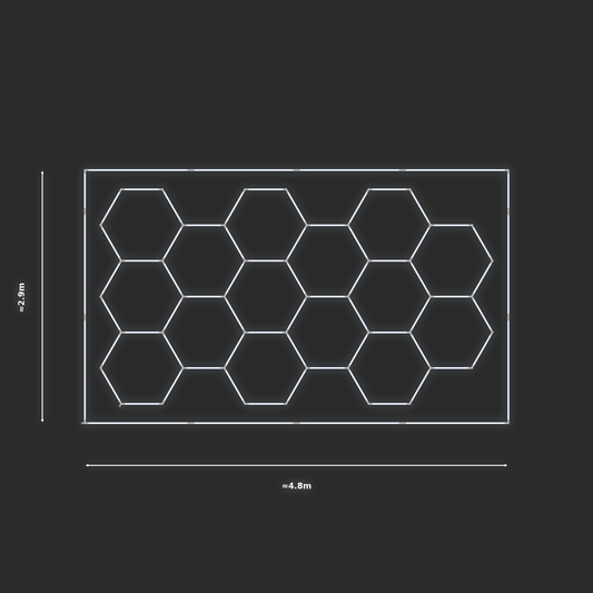 ULTRABEAM LED Light Kit Hex Classic 4.5x2.5m 366W — Cool White