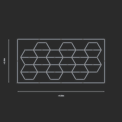ULTRABEAM LED Light Kit Hex Vertical 2.1x4.5m 450W — Cool White