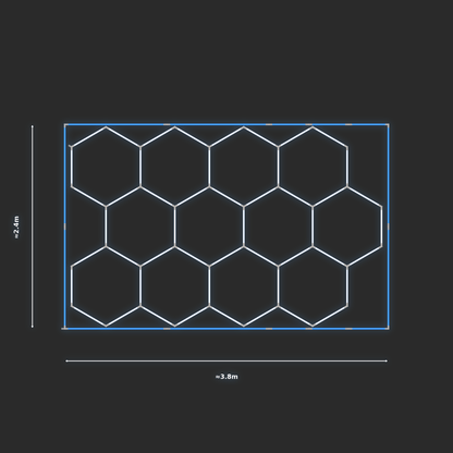 ULTRABEAM LED Light Kit Hex Classic 2.4x3.7m 294W — Blue