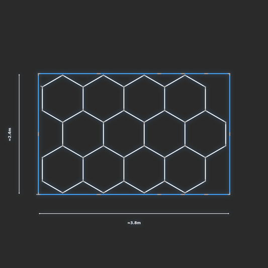 ULTRABEAM LED Light Kit Hex Classic 2.4x3.7m 294W — Blue