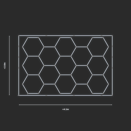 ULTRABEAM LED Light Kit Hex Classic 3.8x2.5m 324W — Cool White