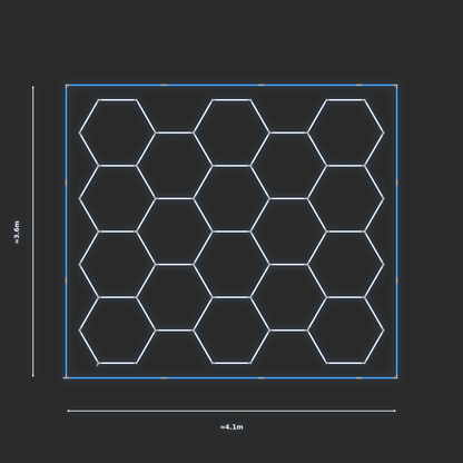 ULTRABEAM LED Light Kit Hex Classic 3.8x3.3m 426W — Blue