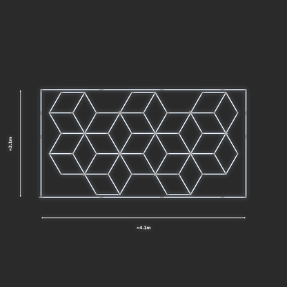 ULTRABEAM LED Light Kit Cube 2.1x3.8m 438W — Cool White