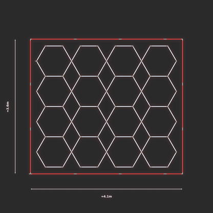 ULTRABEAM LED Light Kit Hex Parallel 3.3x3.8m 504W — Red