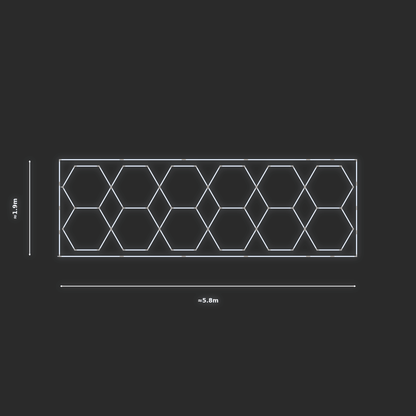ULTRABEAM LED Light Kit Hex Parallel 1.7x5.7m 396W — Cool White