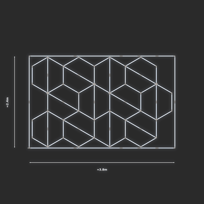 ULTRABEAM LED Light Kit Hex Alternating 3.7x2.4m 438W — Cool White