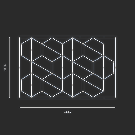 ULTRABEAM LED Light Kit Hex Alternating 3.7x2.4m 438W — Cool White