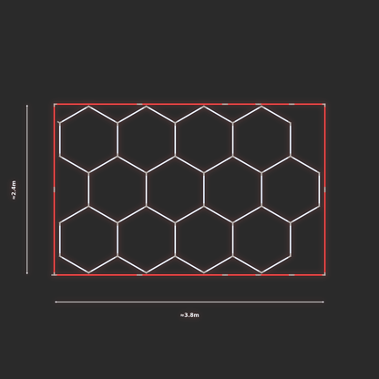 ULTRABEAM LED Light Kit Hex Classic 2.4x3.7m 294W — Red