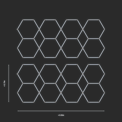 ULTRABEAM LED Light Kit Hex Parallel 1.7x3.8m 264W — None, 2-pack