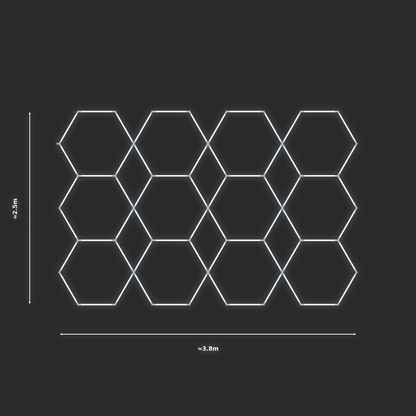 ULTRABEAM LED Light Kit Hex Parallel 2.5x3.8m 384W — None