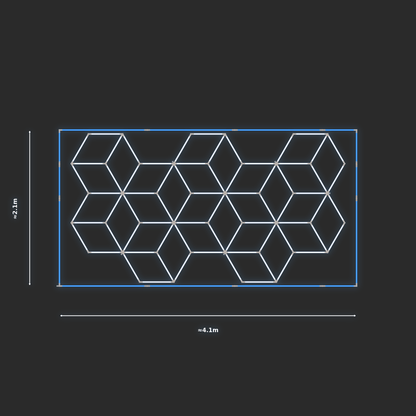 ULTRABEAM LED Light Kit Cube 2.1x3.8m 438W — Blue