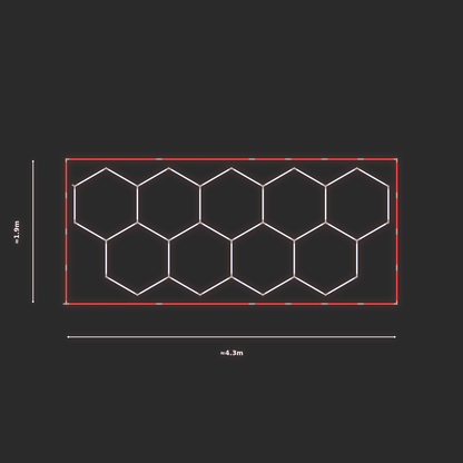 ULTRABEAM LED Light Kit Hex Classic 1.7x4.1m 234W — Red