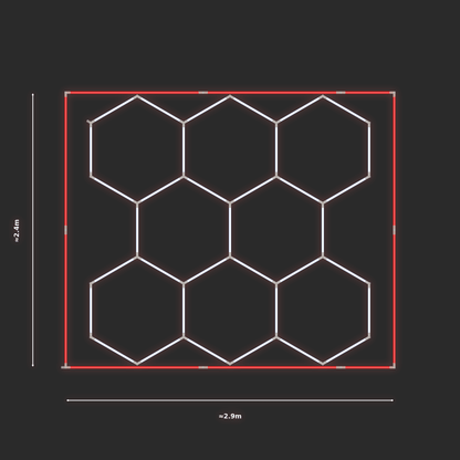ULTRABEAM LED Light Kit Hex Classic 2.4x2.5m 210W — Red