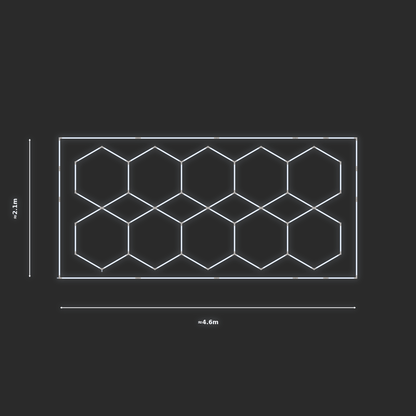 ULTRABEAM LED Light Kit Hex Parallel 4.1x1.9m 312W — Cool White