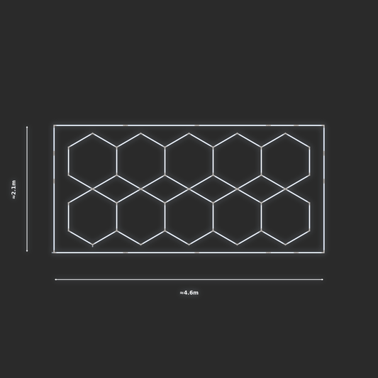 ULTRABEAM LED Light Kit Hex Parallel 4.1x1.9m 312W — Cool White