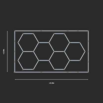 ULTRABEAM LED Light Kit Hex Classic 3.1x1.7m 168W — Cool White