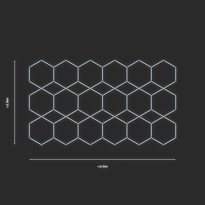 ULTRABEAM LED Light Kit Hex Parallel 4.9x2.8m 558W — None