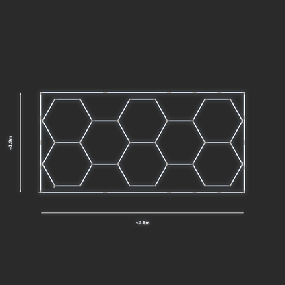 ULTRABEAM LED Light Kit Hex Classic 3.8x1.7m 222W — Cool White
