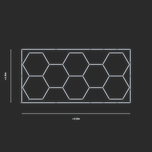 ULTRABEAM LED Light Kit Hex Classic 3.8x1.7m 222W — Cool White