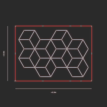 ULTRABEAM LED Light Kit Cube 2.1x3.1m 354W — Red