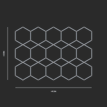 ULTRABEAM LED Light Kit Hex Parallel 4.1x2.8m 468W — None