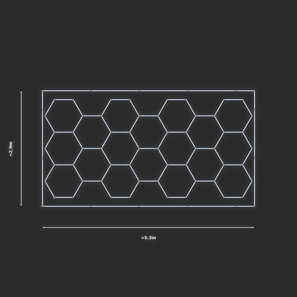 ULTRABEAM LED Light Kit Hex Classic 5.2x2.5m 438W — Cool White