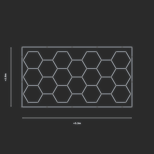 ULTRABEAM LED Light Kit Hex Classic 5.2x2.5m 438W — Cool White