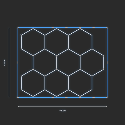 ULTRABEAM LED Light Kit Hex Classic 2.4x2.9m 228W — Blue