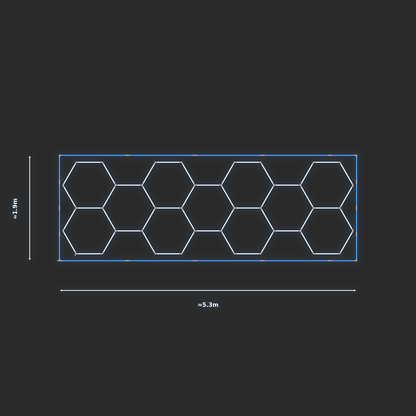 ULTRABEAM LED Light Kit Hex Classic 5.2x1.7m 300W — Blue