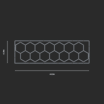 ULTRABEAM LED Light Kit Hex Classic 1.7x6.1m 354W — Cool White