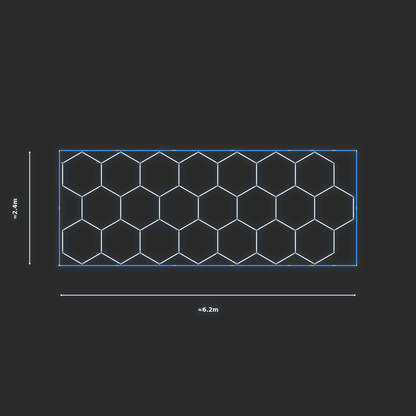 ULTRABEAM LED Light Kit Hex Classic 2.4x6.1m 492W — Blue
