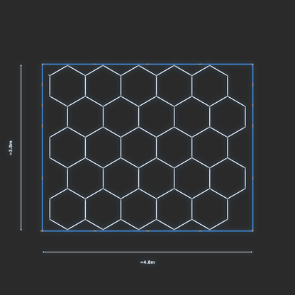 ULTRABEAM LED Light Kit Hex Classic 3.8x4.5m 564W — Blue
