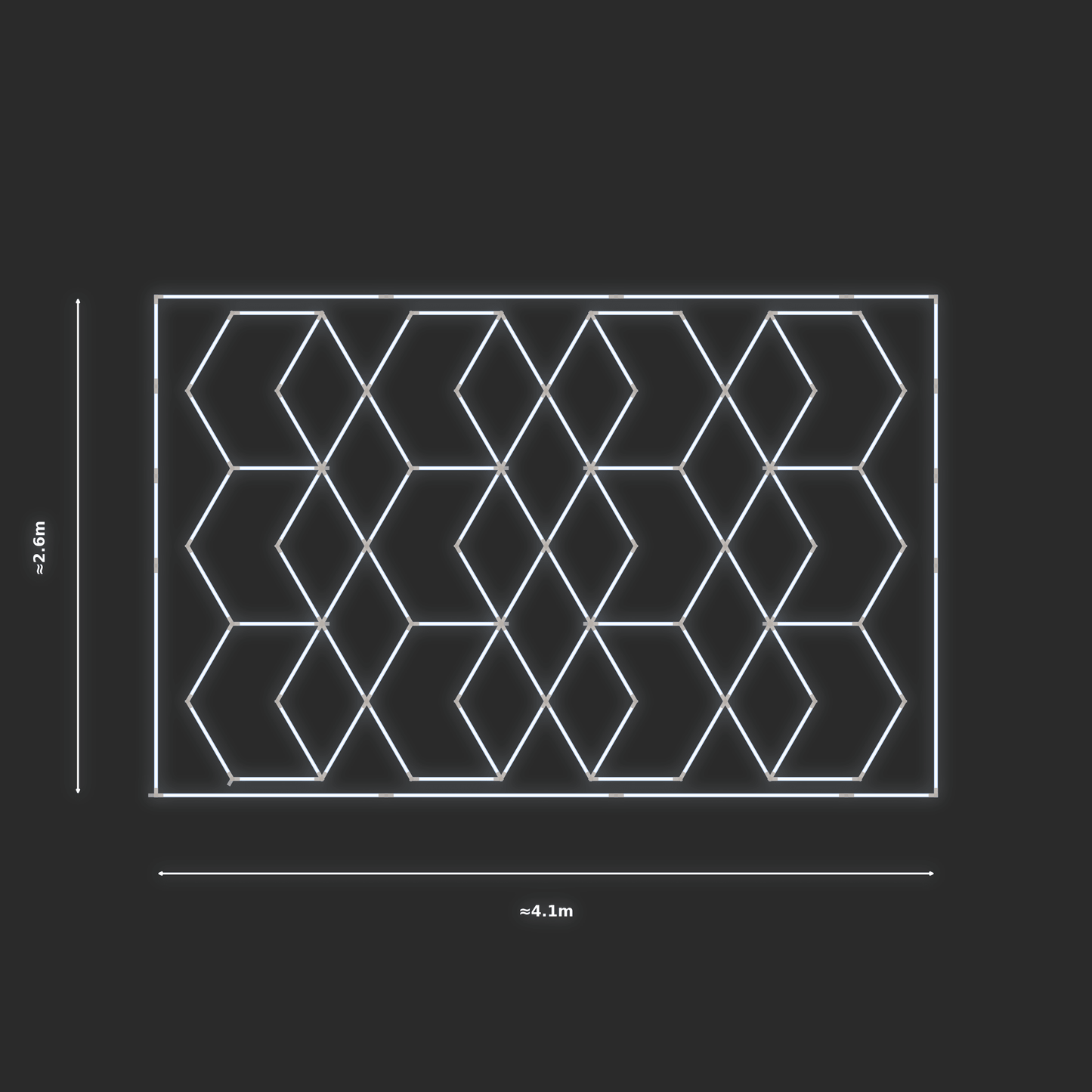 ULTRABEAM LED Light Kit Chevron 3.8x2.5m 528W — Cool White