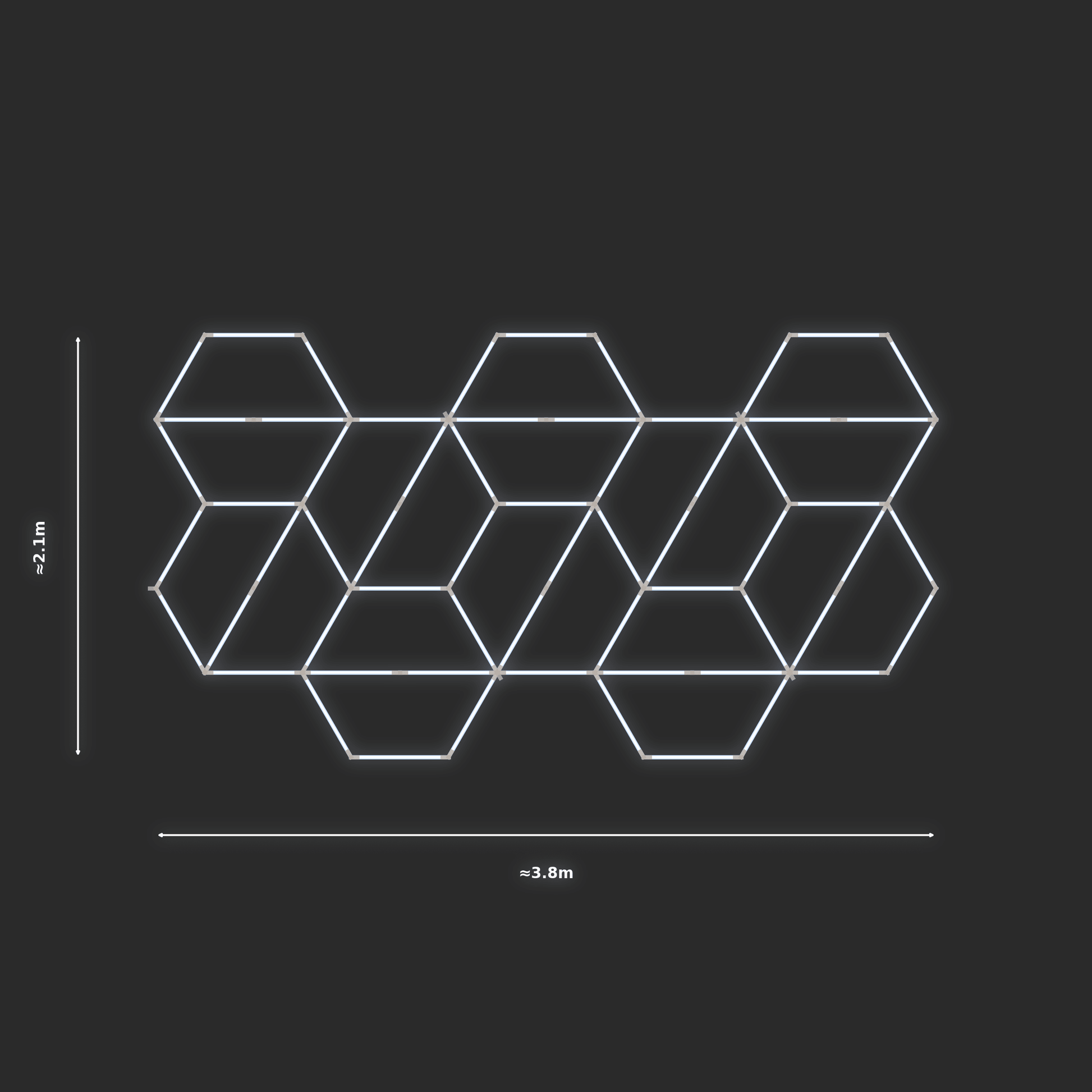 ULTRABEAM LED Light Kit Hex Alternating 2.1x3.8m 378W — None