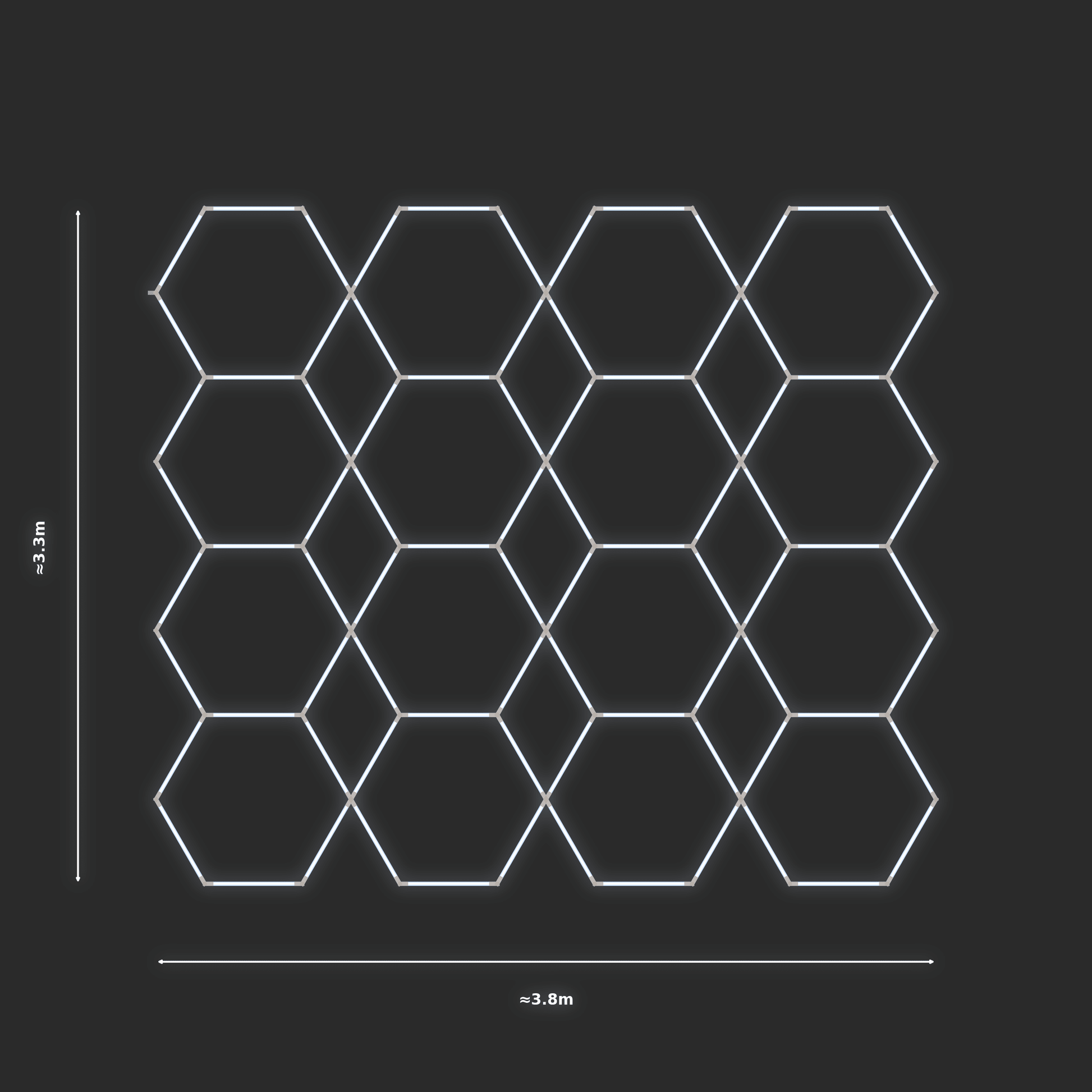 ULTRABEAM LED Light Kit Hex Parallel 3.3x3.8m 504W — None